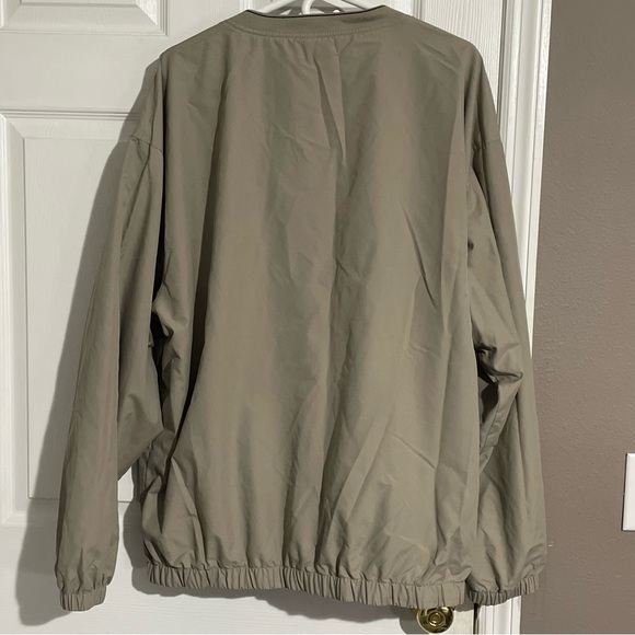 RYDER Destinations Windbreaker Mens XL Embroidered Beige Pullover Snap Buttons - Picture 7 of 9